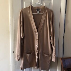 Forenza Tan Button-Up Cardigan